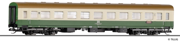 TILLIG 95627 - TT - Personenwagen mit Buffetabteil Bgr, 2. Klasse, DR, Ep. IV